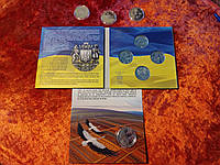 Полный набор монет Независимость Украины: 10, 15, 20, 25 (4 монеты), 30 лет (в буклете)