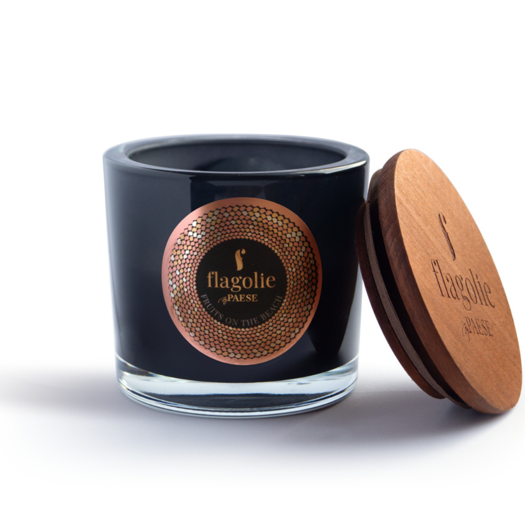 Натуральна Ароматична Свічка 100% соєвий віск Black Label Candle Flagolie 170g (0469) Fruits On The Beach