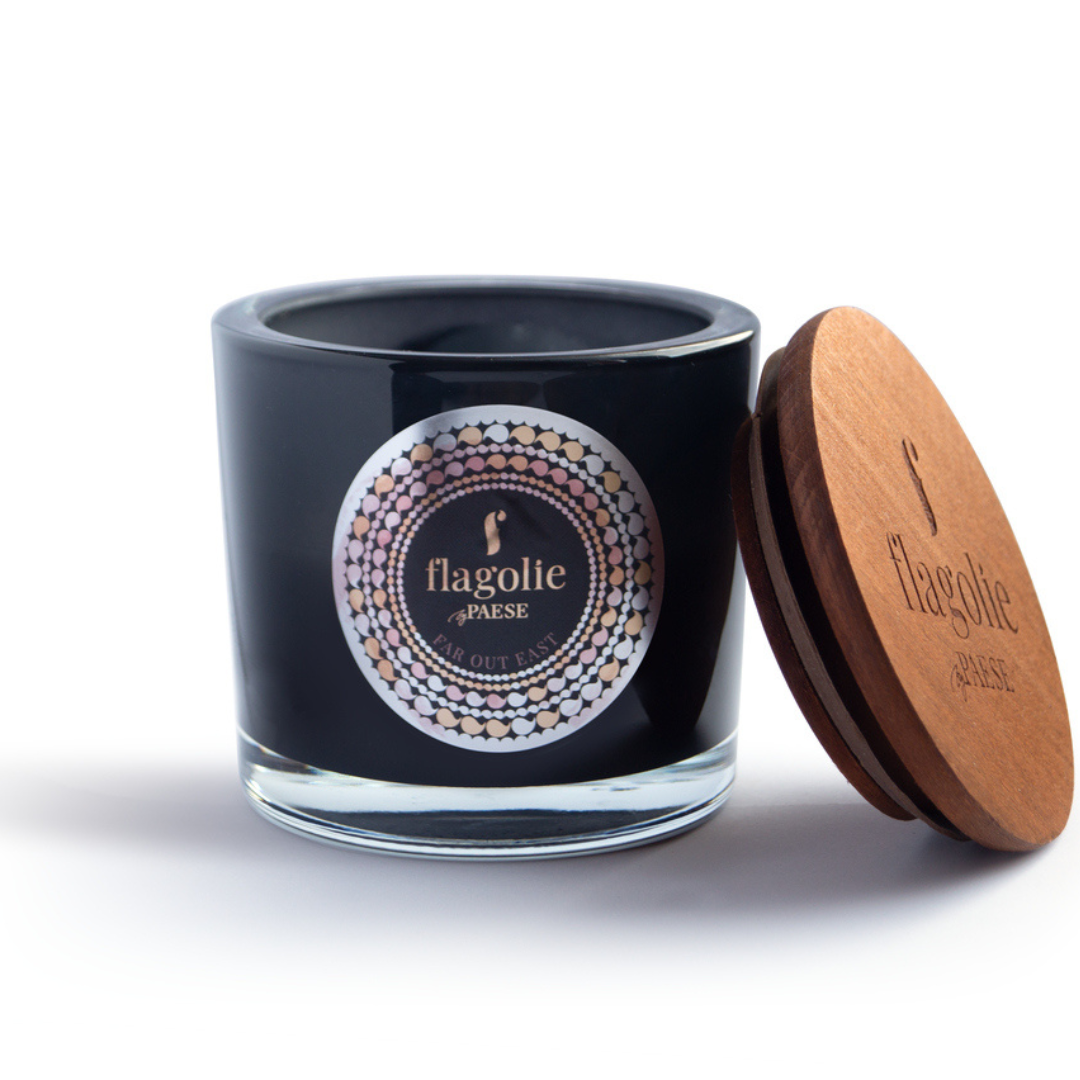 Натуральна Ароматична Свічка 100% соєвий віск Black Label Candle Flagolie 170g (0476) Far Out East