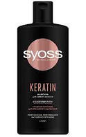 Шампунь SYOSS Keratin для ламкого волосся з блакитним лотосом, 440 мл