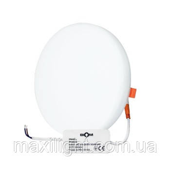 LED світильник BIOM UNI-2 12W точковий врізний (РУХЛИВІ КЛІПСИ) 5000К 100*20 коло, фото 1