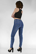Джинси жіночі скіні Джегінси стрейчеві Розміри 25-28 Світло-синій колір, фото 3
