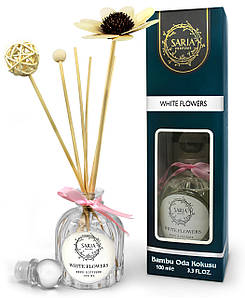 Аромадіффузор Sarıa White Flowers Bambu Oda Kokusu, 100 мл.