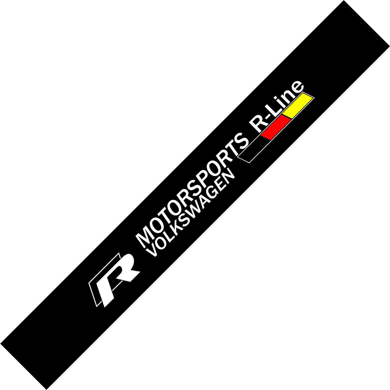 Сонцезахисна наклейка на лобове скло Motorsports volkswagen R-line