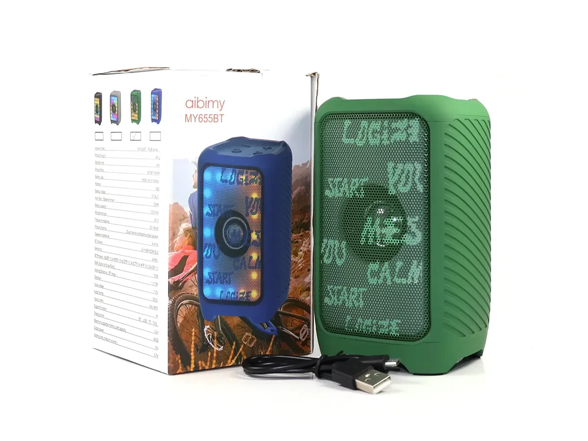Мінідинамік Bluetooth RGB MY655BT 60шт 8185