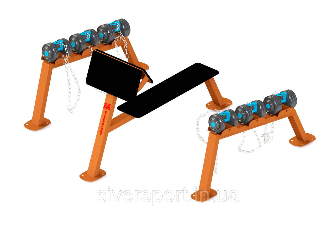 Гантельний ряд (2х20 кг / 2х25 кг / 2х30 кг) SiverSport SL-611, фото 1