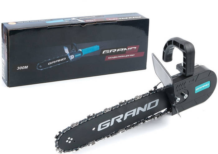 Купить Насадка цепная пила для болгарки Grand 300М PRO (шина 300 мм ...