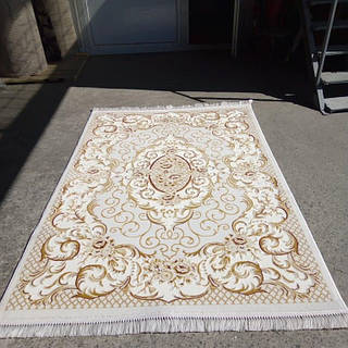 Килим класичний білий 160х230 Туреччина прямокутний, ціна: 4034