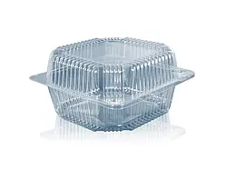 Упаковка пластикова з кришкою ПС-10 розмір 135х130х74 об'єм 800 мл 50 шт/уп.