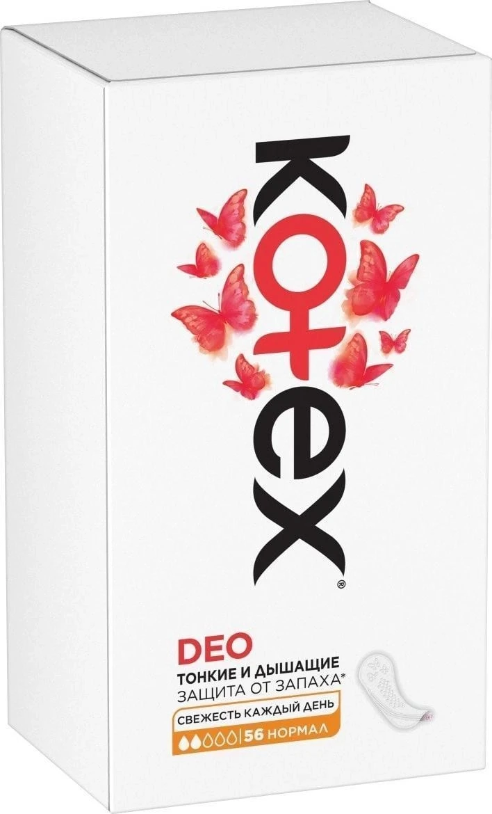 Ежедневные прокладки Kotex Нормал Deo (56шт.) от интернет-магазина ...
