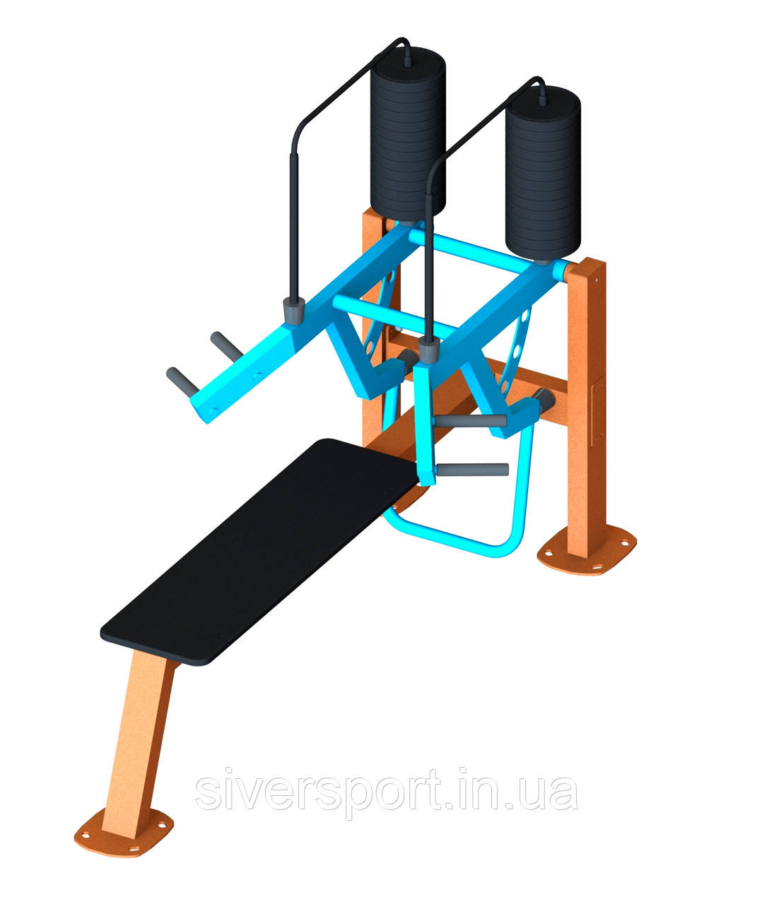 Жим вгору лежачи SiverSport SL-612, фото 1