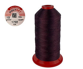 Нитка швейна поліестер POLYART(ПОЛІАРТ) N10 колір #1722 бордовий 750м (ОРИГІНАЛ, ТУРЕЧЧИНА)