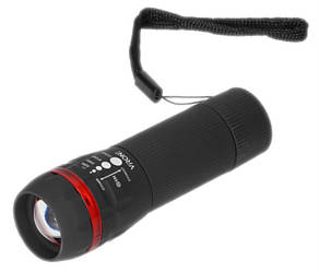 Ліхтарик світлодіодний на батарейках 3xAAА LED VIRONE LT-4 1W + ZOOM 30lm