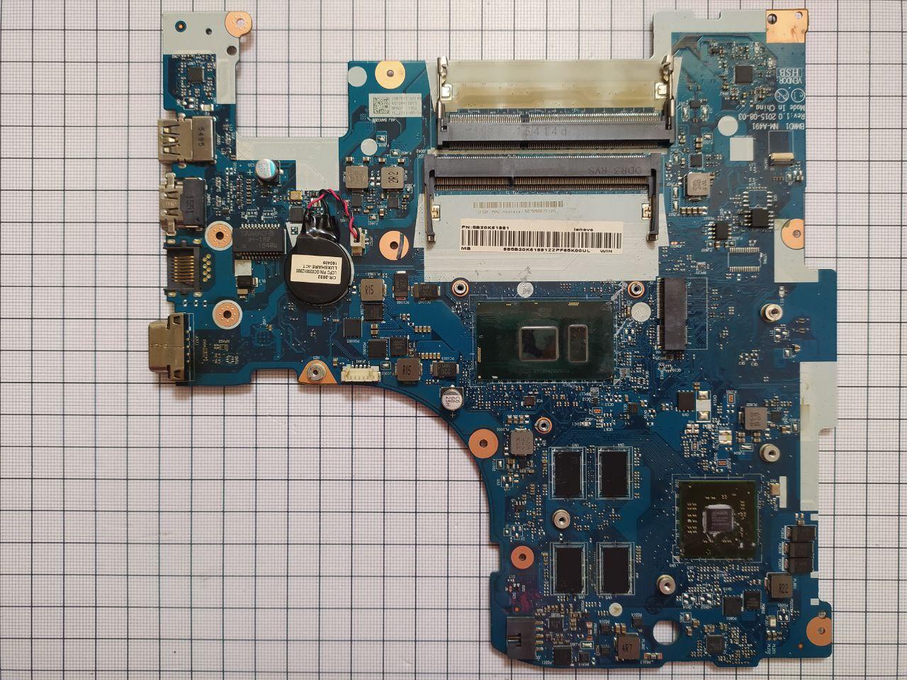 Материнські Плата до Ноутбука Lenovo IdeaPad 300-17ISK (NM-A491 Rev1.0 ...