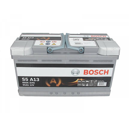 Акумулятор автомобільний Bosch AGM S5 95 Ah 850 En, фото 2