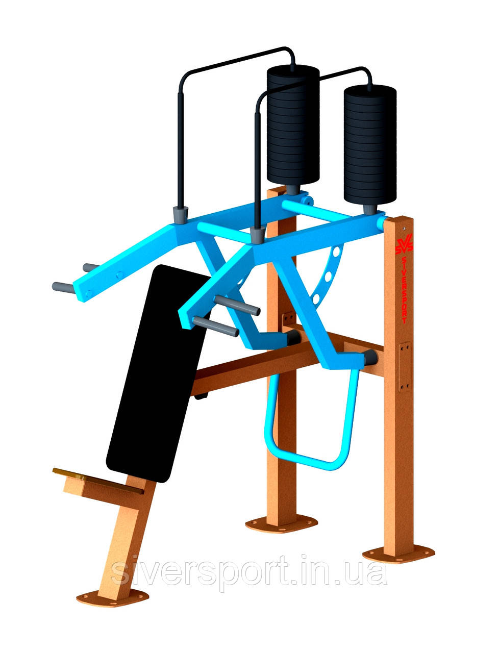 Жим під кутом вгору сидячи SiverSport SL-613, фото 1