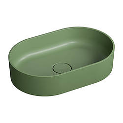 Умивальник Omnires Ovo 55x36 olive (OVOUNOL)