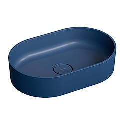 Умивальник Omnires Ovo 55x36 dark blue (OVOUNMB)