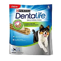 Purina DentaLife Пурина денталайф лакомства для средних пород собак 5 шт/уп, 115 гр