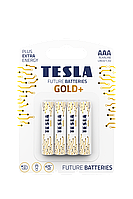 Батарейки Tesla AAA GOLD+ LR03 / BLISTER FOIL 4 шт.