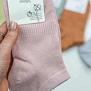 Жіночі короткі однотонні шкарпетки Шугуан (фіксуюча резинка), фото 2