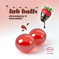 Оральні вибухові кульки зі смаком полуниці та шоколаду Crushious Balls lub strawberry & chocolate 2 штуки по 3 гр Talla