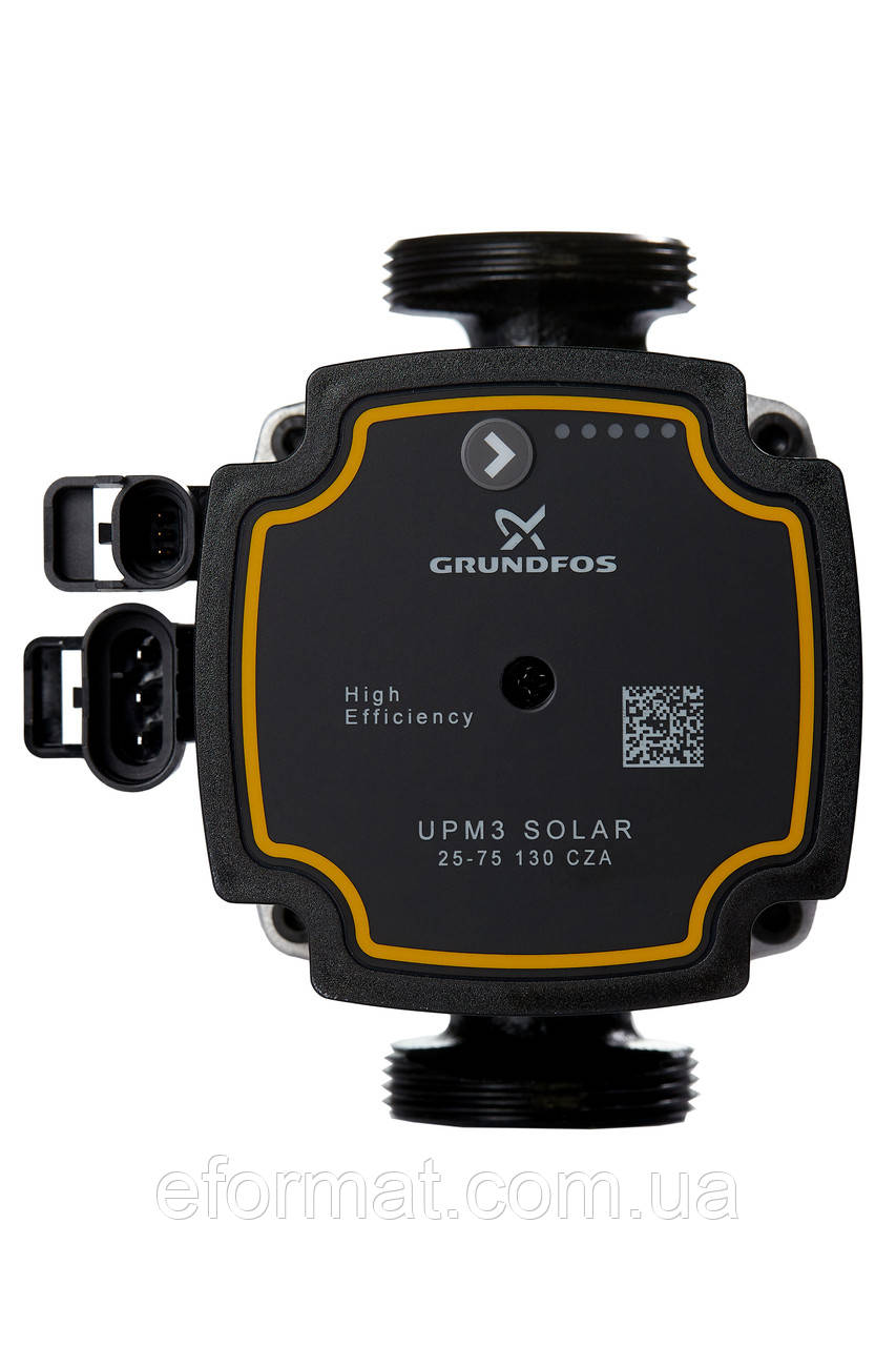 Циркуляційний насос ШІМ керуванням Grundfos UPM3 Solar 25-75 130 CZA