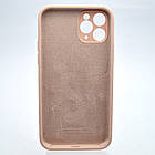 Чохол силіконовий з квадратними бортами Silicon case Full Square для iPhone 11 Pro Pink Sand, фото 5