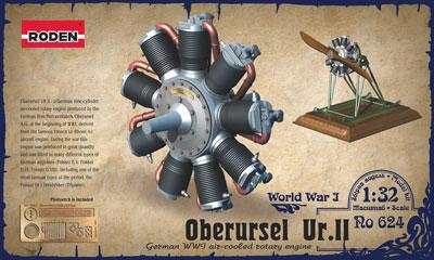 Пластикова модель 1/32 Roden 624 німецький двигун Oberursel UR II