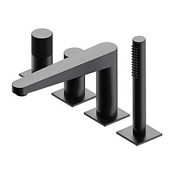 Змішувач на борт ванни Omnires Contour антрацит CT8032AT