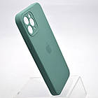Чохол силіконовий з квадратними бортами Silicon case Full Square для iPhone 11 Pro Pine Green, фото 2
