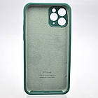 Чохол силіконовий з квадратними бортами Silicon case Full Square для iPhone 11 Pro Pine Green, фото 5