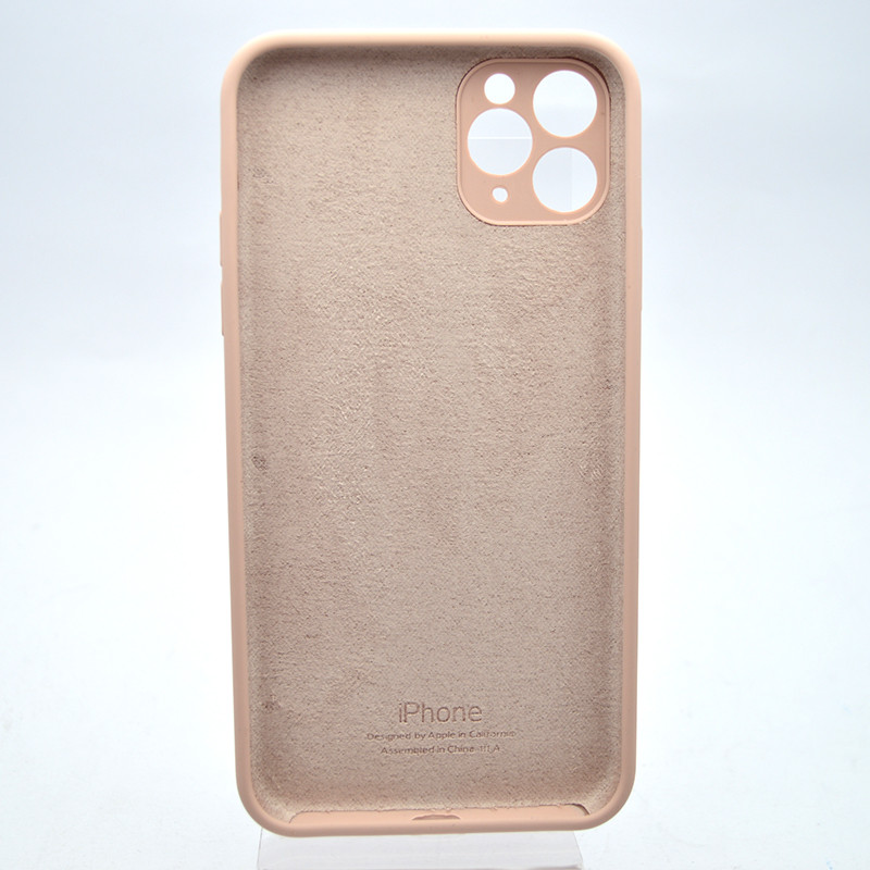 Чохол накладка Silicon case Full Square для iPhone 11 Pro Max Pink Sand, фото 5