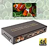 HDMI перемикач/спліттер 1x2 з аудіо екстрактором Toslink / RCA 4K, фото 4