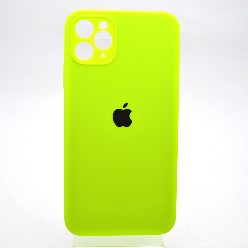 Чохол накладка Silicon case Full Square для iPhone 11 Pro Max Party Green, фото 1