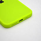 Чохол силіконовий з квадратними бортами Silicon case Full Square для iPhone 11 Pro Max Party Green, фото 4