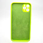 Чохол силіконовий з квадратними бортами Silicon case Full Square для iPhone 11 Pro Max Party Green, фото 5
