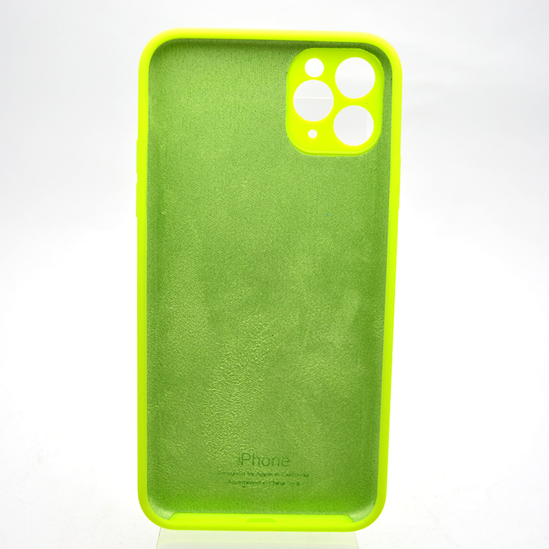 Чохол накладка Silicon case Full Square для iPhone 11 Pro Max Party Green, фото 5