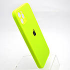 Чохол силіконовий з квадратними бортами Silicon case Full Square для iPhone 11 Pro Max Party Green, фото 3