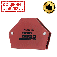 Тримач магнітний для зварювання трапеція, 30°, 45°, 60°, 75°, 90°, 135°, 11 кг, 100*68*14 мм INTERTOOL MW-0001  YLP