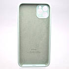 Чохол силіконовий з квадратними бортами Silicon case Full Square для iPhone 11 Pro Max Light Turquoise, фото 5