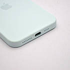 Чохол силіконовий з квадратними бортами Silicon case Full Square для iPhone 11 Pro Max Light Turquoise, фото 4