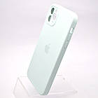 Чохол силіконовий з квадратними бортами Silicon case Full Square для iPhone 11 Pro Max Light Turquoise, фото 3