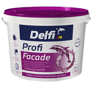 Фарба ВД акрилова фасадна Profi Facade "DELFI"- 14кг