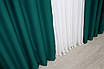 Комплект (2шт.2,5х2,5м.) штор із тканини блекаут "Fusion Dimout". Колір смарагдовий. Код 794ш 39-759, фото 7