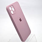 Чохол силіконовий з квадратними бортами Silicon case Full Square для iPhone 11 Pro Max Lilac Pride, фото 2