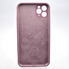 Чохол силіконовий з квадратними бортами Silicon case Full Square для iPhone 11 Pro Max Lilac Pride, фото 5