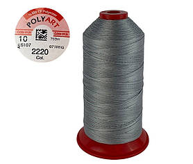 Нитка швейна поліестер POLYART(ПОЛІАРТ) N10 колір #2220 сірий 750м (ОРИГІНАЛ, ТУРЕЧЧИНА)