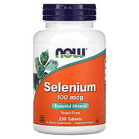 Селен без дрожжей Now Foods (Selenium) 100 мкг 250 таблеток