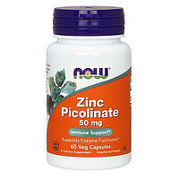 Пиколинат цинка Now Foods (Zinc Picolinate) 50 мг 60 капсул